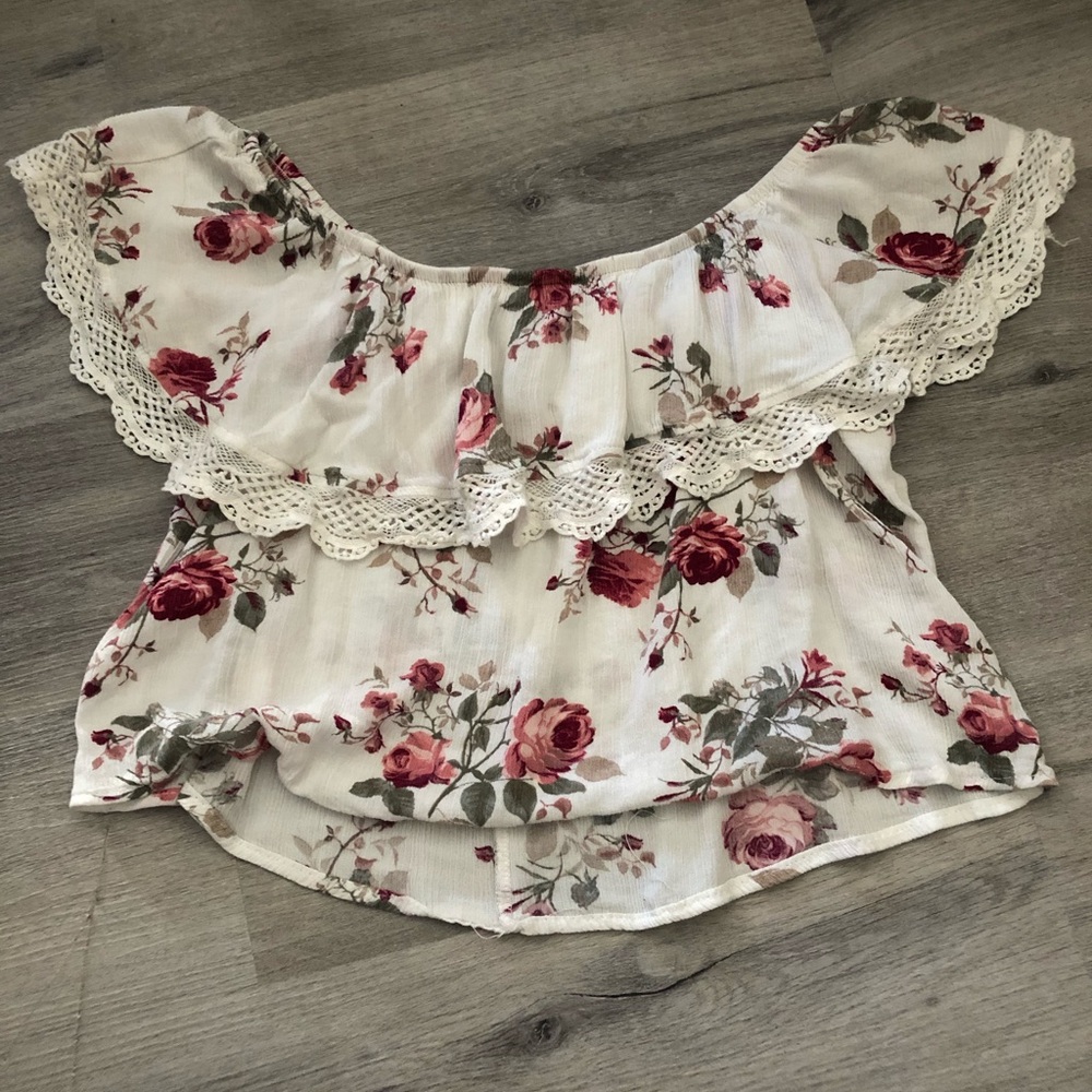 Floral crop top